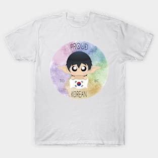 Proud to be Korean (Sleepy Forest Creatures) T-Shirt